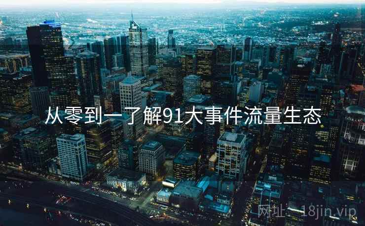 从零到一了解91大事件流量生态