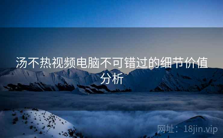 汤不热视频电脑不可错过的细节价值分析